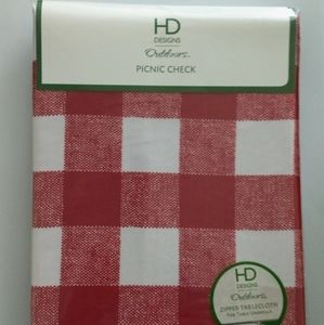 70in Round Outdoors Umbrella Zipper Tablecloth